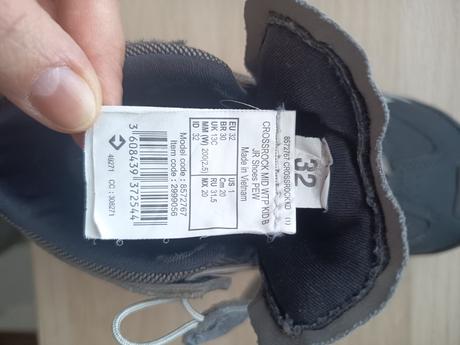 Detské turistické topánky, quechua,32