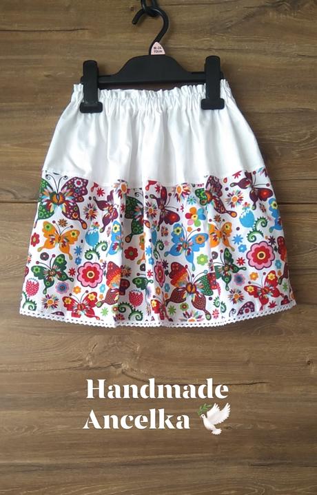 Folk skladana sukienka, 50 - 164