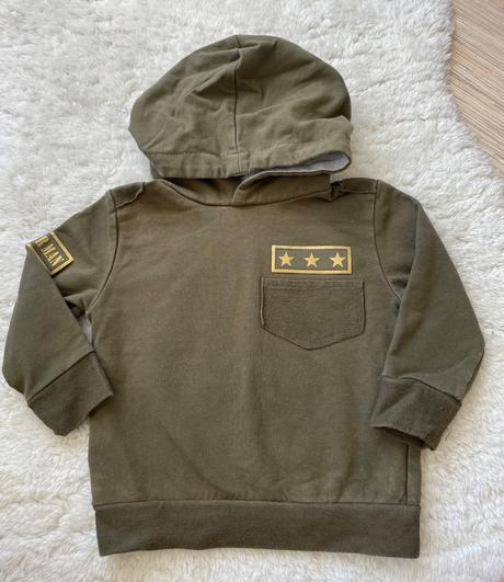 Khaki mikina s kapucnou beee, 80