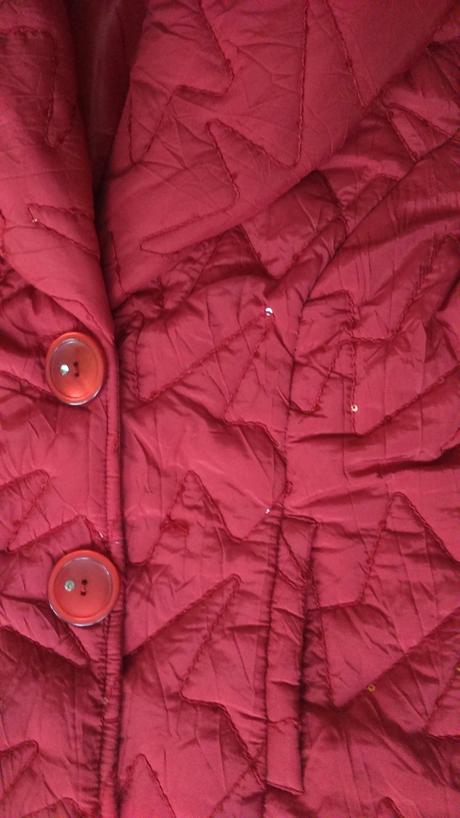 Červená zimná bunda, l