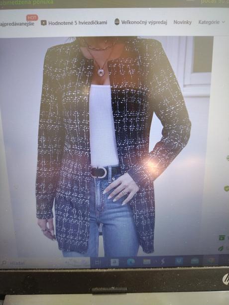 Potlačený blejzer, xl