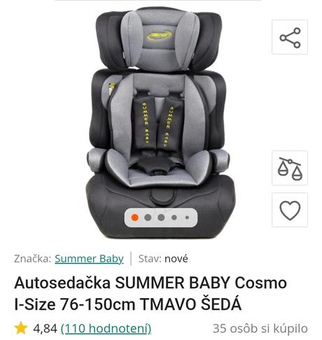 Autosedačka summer baby, 