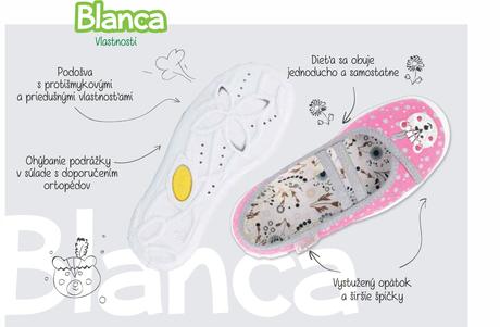 Dievčenské papučky - balerínky blanca 5150137, befado,34