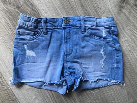 Kraťasy riflové 7-8 rokov, h&m,128