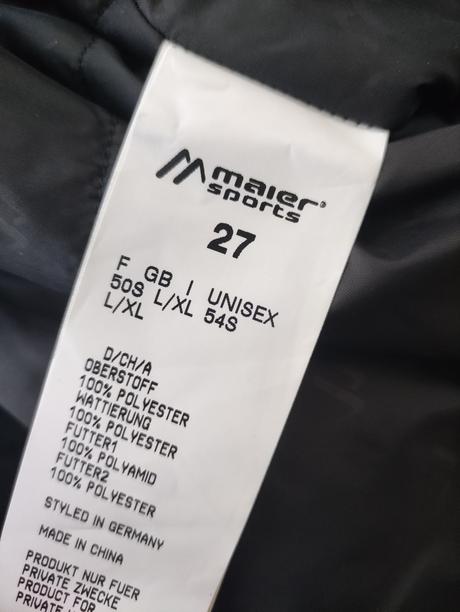 Maier sports peyor v. 27 a 28 unisex, 28 / l / xl / xxl