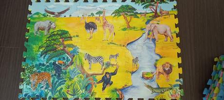 Edukačné puzzle na zem, 