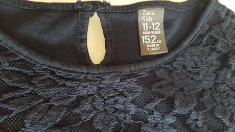 Tričko s čipkou, zara,152