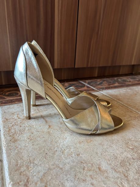 Sandále na opätku george bonelli - 37, 37