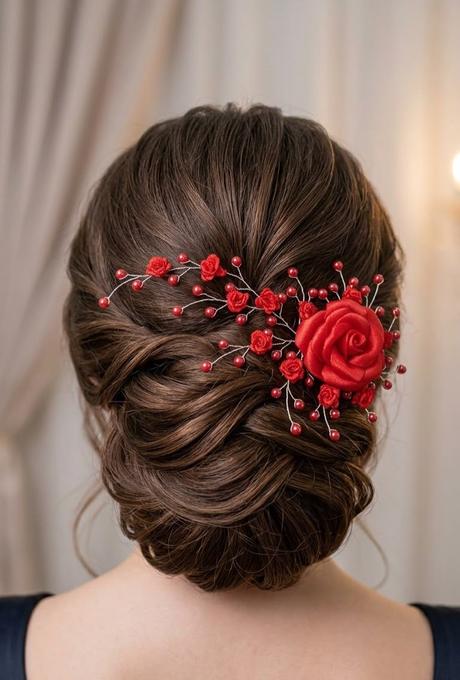 Ružička v objatí gypsomiliek a koráliek, 