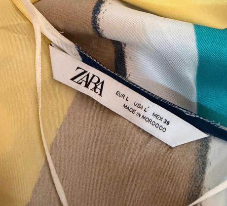 Zara saténová viazaná blúzka, zara,l