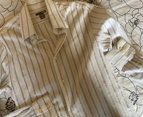 Kvalitná košeľa zn. h&m - jemný pásik v. m, h&m,m