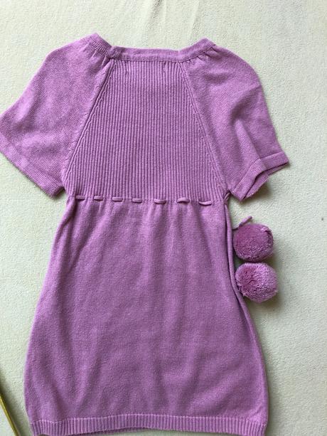 Pletene saty/tunika vesta bk knitwear 2r92 ruzove, 92