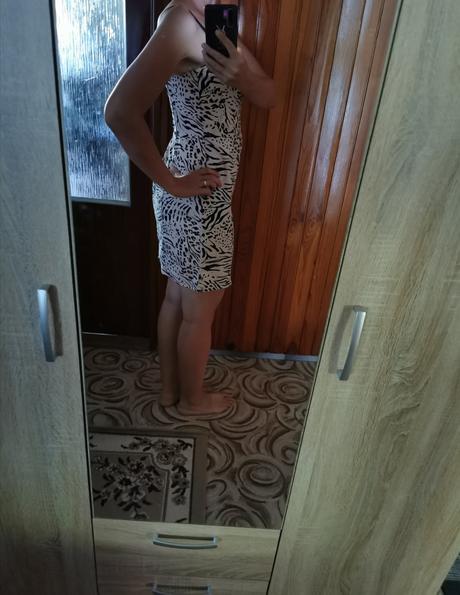 Tigrovane šaty, h&m,m