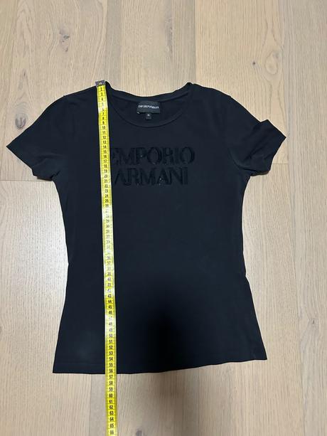Emporio armani tričko it38 / 34 čierne, armani,34