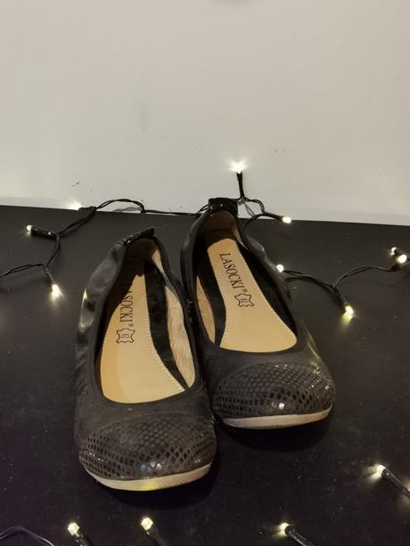 Kožené balerinky, lasocki,36