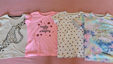 Trička 4 kusy-veľ.134-super stav, 134