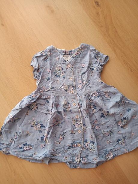 Modré kvetované šaty lindex, lindex,98