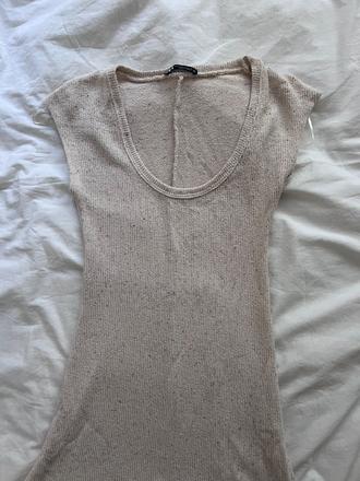Pieskove midi saty, zara,m