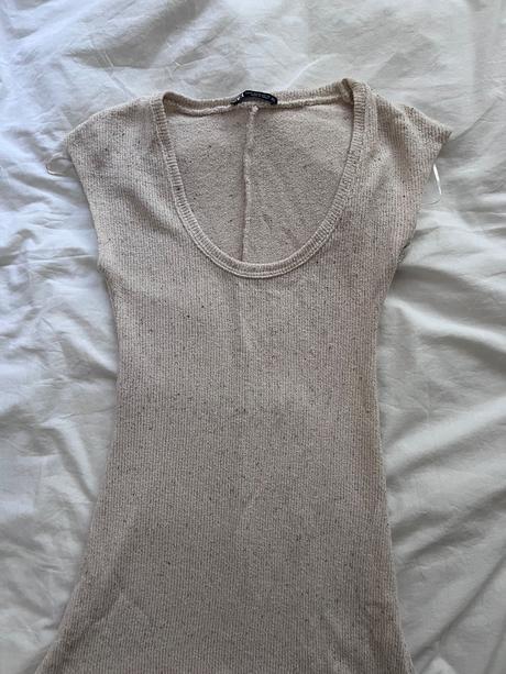 Pieskove midi saty, zara,m