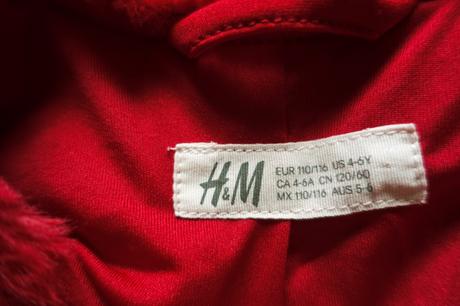 Teplý kabátik h&m 110/116, h&m,110