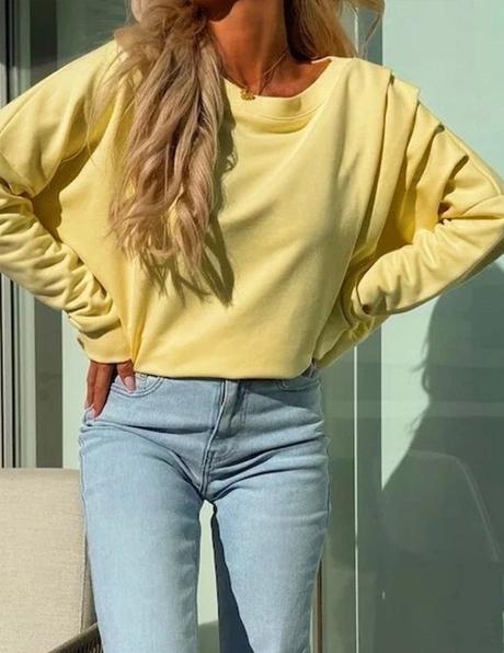 Žltá mikina meribel, 