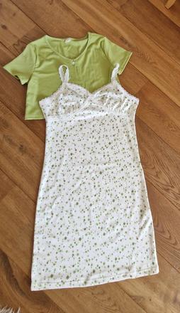 Letne saty so svetrikom na stihlu postavu 146-150, 140