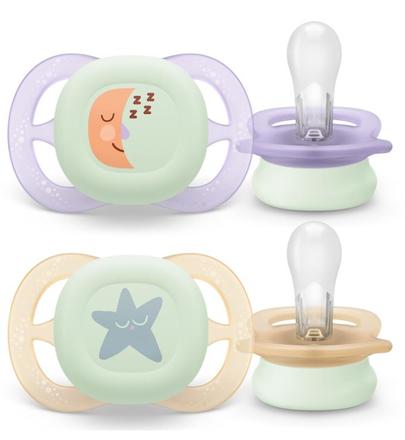 Avent scf075/07 cumlík ultra start nočný 2ks, 0-2m, avent