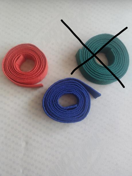 Kimono opasok - oranžový, modrý, hnedý, 