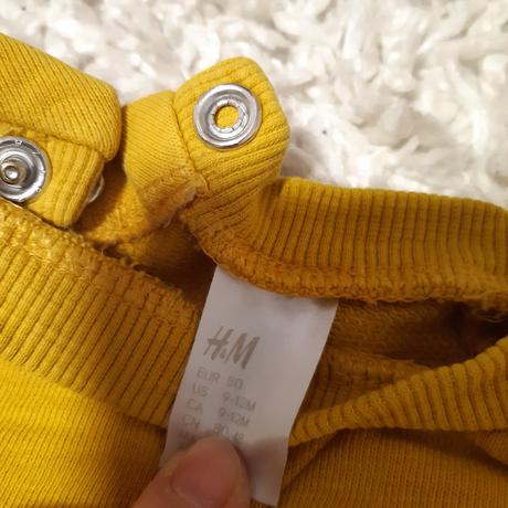 Horčicová mikina, h&m,80