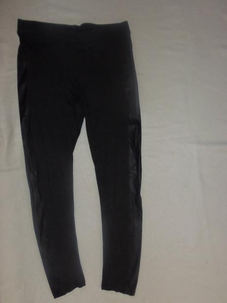 Legíny s koženkou na boku, 40