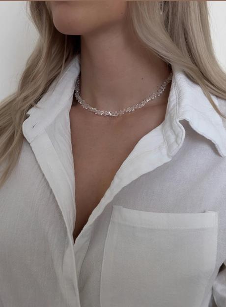 Náhrdelník/choker chrystal,