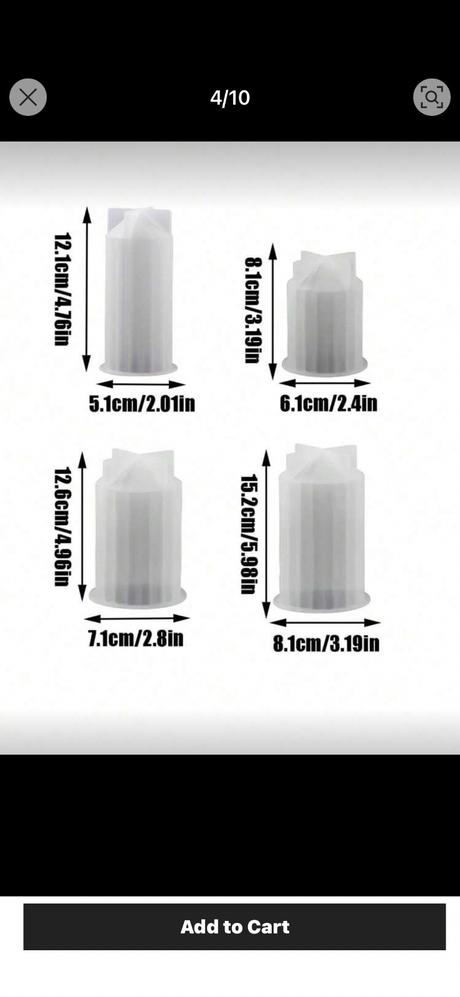 Silikónové formy na sviečky, 