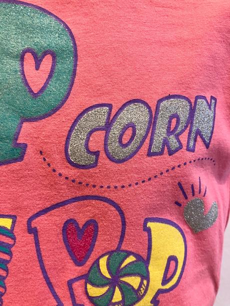 Dievčenské tričko s volánom a nápisom ovs 5-6 r., ovs,116