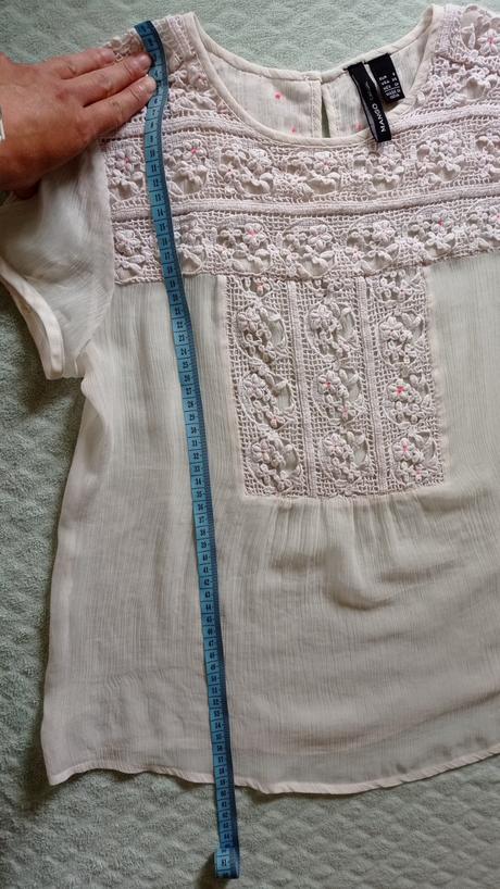 Blúzka, top s cipkou, mango,s