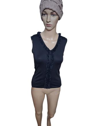 Dámske elastické tričko s volánikmi, s