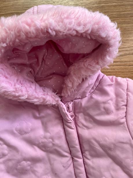 Ružová zimná kombinéza pre bábätko, cherokee,62