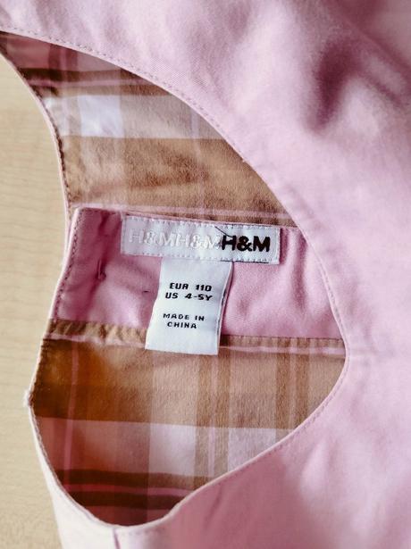 Hrubšie bavlnené šaty, h&m,110