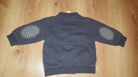 Sivá kockovaná mikinka č.74, h&m,74