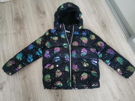 Krásna teplučká zimná bunda vel. 134/8r, h&m,134