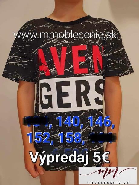 Tričko avengers - krátky rukáv, disney,140 / 146 / 152 / 158