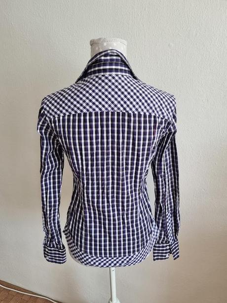 Fialová károvaná blúzka gant veľ. 36, gant,36