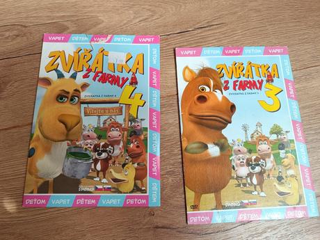 Dvd zviratka z farmy 1, 3, 4, 
