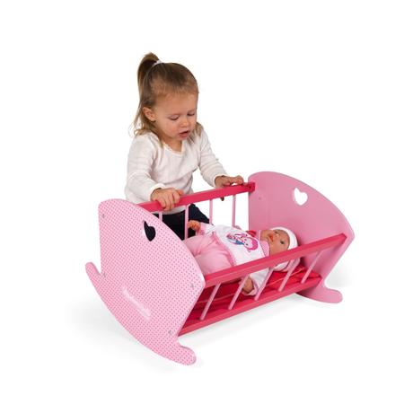 Janod drevená kolíska pre bábiky mademoiselle rock, 