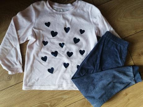 Teple froté pyžamo 110 /116 tchibo, tcm,110