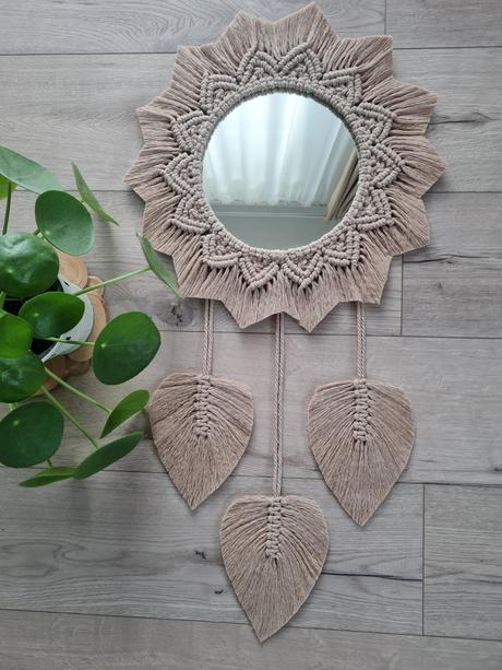 Macrame zrkadlo boho, 