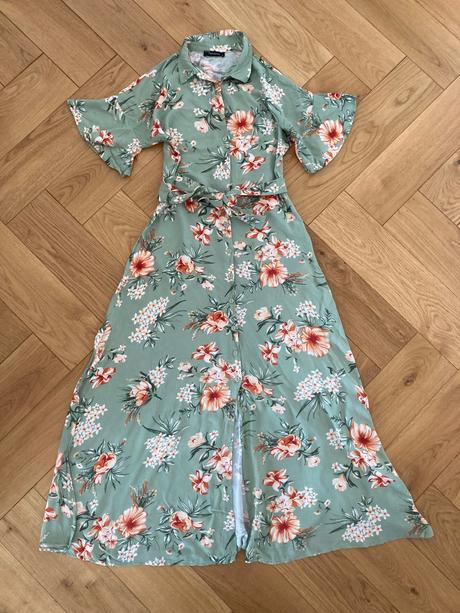 Kvetovane maxi saty, 36