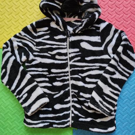 Teplá mikinka zebra 8-10 rokov, h&m,134