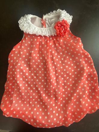 Bodkované šaty na spôsob body, baby,62