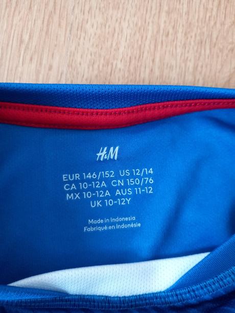 Futbalový dres, h&m,146