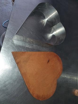 Forma na tortu srdce, 